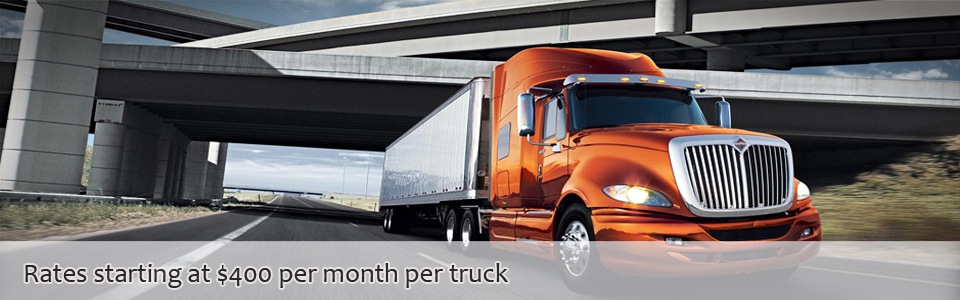 Texas Trucking Insurance rates starting at $400/month per truck
